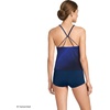 image:imageWomens Tugless High Neck Strappy Back Tankini Swimsuit TopBlue Wavy Ombre