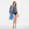image:imageWomens Tugless High Neck Strappy Back Tankini Swimsuit TopNavy Mosaic Mini Tile