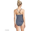 image:imageWomens Tugless High Neck Strappy Back Tankini Swimsuit TopNavyWhite Variegated Stripe