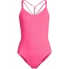 image:imageWomens Tugless QuickDry VNeck MultiWay High Leg One Piece SwimsuitPink Azalea
