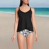 image:imageWomens Tulip Hem Tankini TopBlack