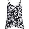 image:imageWomens Tulip Hem Tankini TopBlack Blossom Floral
