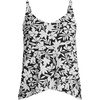 image:imageWomens Tulip Hem Tankini TopBlack Havana Floral