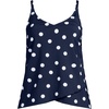 image:imageWomens Tulip Hem Tankini TopDeep Sea Navy Polka Dot