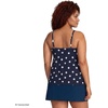 image:imageWomens Tulip Hem Tankini TopDeep Sea Navy Polka Dot