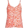 image:imageWomens Tulip Hem Tankini TopOrange Mini Tropic Leaves