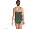 image:imageWomens Tulip Hem Tankini TopRich Olive Green
