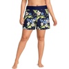 image:imageLands End Womens 5 Quick Dry Elastic Waist Board Shorts Swim Coverup Shorts with PantyDeep SeaBlue Floral Tropic