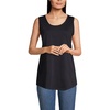 image:imageLands End Womens AmericanGrown Supima Cotton Tunic Tank TopBlack