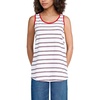 White/Compass Red Multi Stripe