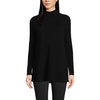 image:imageLands End Womens Cashmere Mock Neck Swing Tunic SweaterBlack