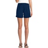 image:imageLands End Womens Chino High Rise Pleated 7 ShortsDeep Sea Navy