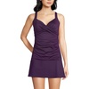 image:imageLands End Womens Chlorine Resistant Wrap Tankini Swimsuit TopBlackberry