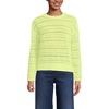 image:imageLands End Womens Cotton Blend Pointelle Crew Neck SweaterSoft Limoncello Yellow