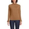 image:imageLands End Womens Cotton Pointelle Turtleneck SweaterCanyon Camel