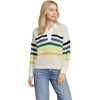 Ivory/Multi Gem Placed Stripe