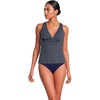 Navy/Egret White Stripe