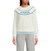 image:imageLands End Womens Drifter Raglan Sleeve Easy Fit SweaterBright Cerulean Apres