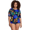 Navy/Exploded Poppy Floral