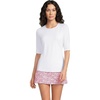 image:imageLands End Womens Elbow Sleeve Rash GuardWhite