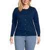 image:imageLands End Womens Fine Gauge Cotton Cardigan SweaterDeep Sea Navy