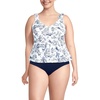 image:imageLands End Womens Flutter Tie Tankini TopWhiteBlue Toile
