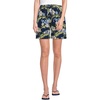 image:imageLands End Womens Linen High Rise Pull On 7 ShortsDeep SeaBlue Floral Tropic