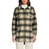 image:imageLands End Womens Menswear Shirt JacketBlackKhaki Plaid