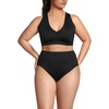 image:imageLands End Womens Midkini Swimsuit SetBlack