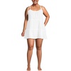 image:imageLands End Womens New Tiered Cover Up Mini DressWhite