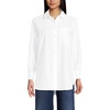 image:imageLands End Womens No Iron Oversized Poplin Extra Long TunicWhite