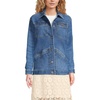 image:imageLands End Womens Oversized Denim Trucker JacketIndigo Tide Blue
