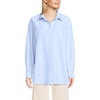 image:imageLands End Womens Oversized Oxford Button Front ShirtClear Blue Sky