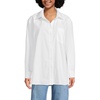 image:imageLands End Womens Oversized Oxford Button Front ShirtWhite