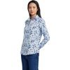 Serene Blue Poetic Floral