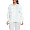 White/Aqua Classic Stripe