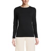 image:imageLands End Womens Plus Size Lightweight Jersey Skimming Long Sleeve Crew Neck TShirtBlack