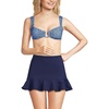 image:imageLands End Womens Rectangular Wire Bikini TopCloud BlueNavy Ditsy Lilies