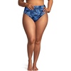 image:imageLands End Womens Seamed High Waisted Bikini BottomsDeep Sea Navy Mosaic Floral