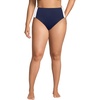 image:imageLands End Womens Seamed High Waisted Bikini BottomsDeep Sea NavyWhite