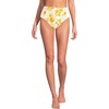 Yellow Mosaic Floral/White