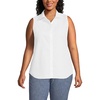 image:imageLands End Womens Sleeveless No Iron ShirtWhite