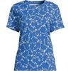 Muted Cobalt Blue Floral Vine