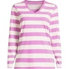 Ivory/Aster Pink Bold Stripe
