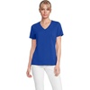 image:imageLands End Womens Supima VNeck TShirtVibrant Lapis