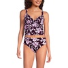 image:imageLands End Womens Wrap Midkini TopTropic FloralDark Wine