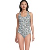 image:imageLands End Womens XBack Tugless SwimsuitWhiteLilac Multi Ditsy Floral
