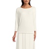 image:imageWomens 34 Sleeve Cozy Rib Dolman ShirtIvory Heather