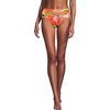 image:imageWomens Chlorine Resistant Mid Rise Classic Bikini BottomsOrange Coral Multi Palm