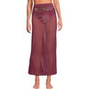 image:imageWomens Cotton Open Knit Maxi Swim Coverup SkirtBurgundy Spritz